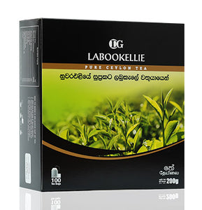 DG Labookellie Pure Ceylon Black Tea, 100 Count Tea Bags