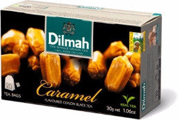 Dilmah Caramel Flavoured Ceylon Black Tea, 20 Count Tea Bags