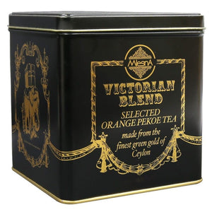 Mlesna Victorian Blend Tea Black Metal Caddy, Loose Tea 100g