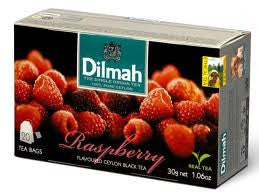 Dilmah Raspberry Flavoured Ceylon Black Tea, 20 Count Tea Bags