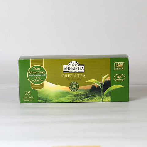 Ahmad Ceylon Green Tea, 25 Count Tea Bags