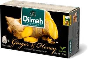 Dilmah Ginger And Honey Flavoured Ceylon Black Tea, 20 Count Tea Bags
