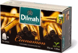 Dilmah Cinnamon Flavoured Ceylon Black Tea, 20 Count Tea Bags