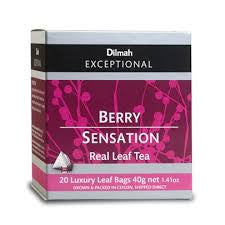 Dilmah Exceptional Berry Sensation Tea, 20 Count Tea Bags