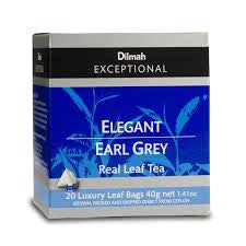 Dilmah Exceptional Elegant Earl Grey Tea, 20 Count Tea Bags